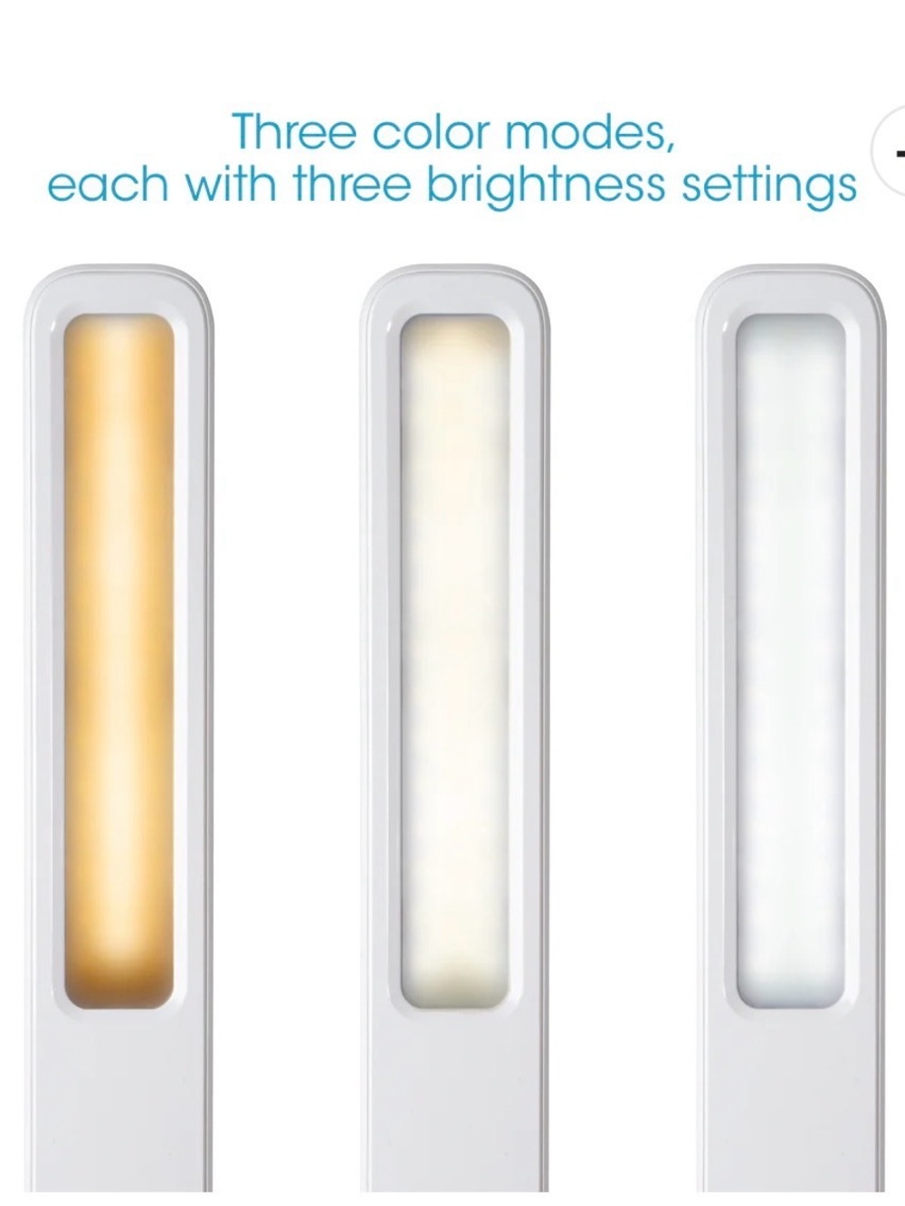 NIB Ottlite White Wellness Series LED Desk Lamp with Wireless Charging - Picture 7 of 9